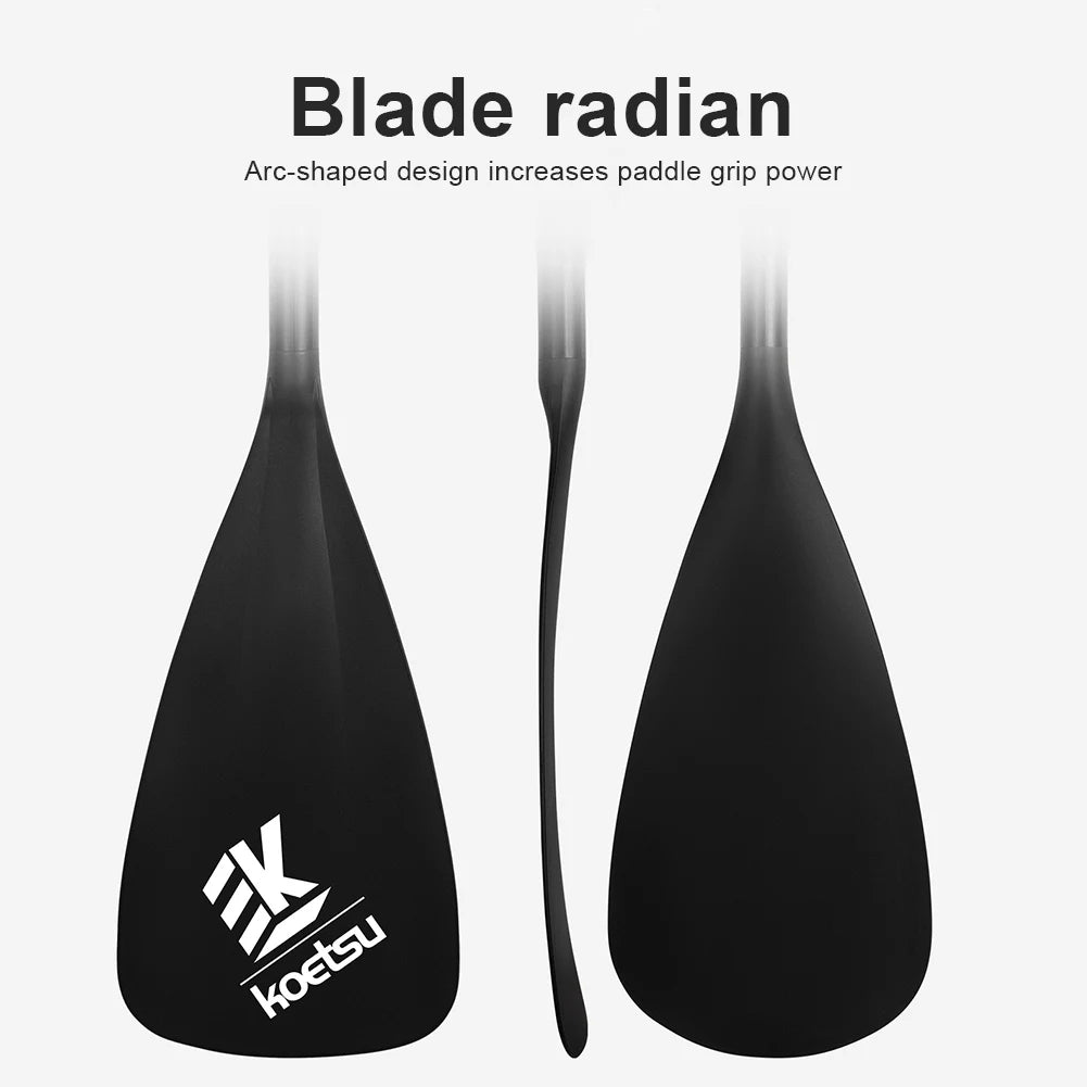 3-Piece Stand Up Paddleboard Paddles Adjustable Length SUP Surfpaddle Aluminum Alloy One Way Paddle for Outdoor Water Sports