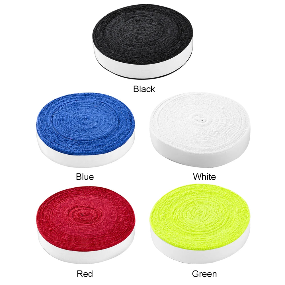 10m Badminton Tennis Racket Overgrips Anti Skid Tennis Racket Grip Tape Super Absorbing Replacement 3cm Wide Sports Accessories
