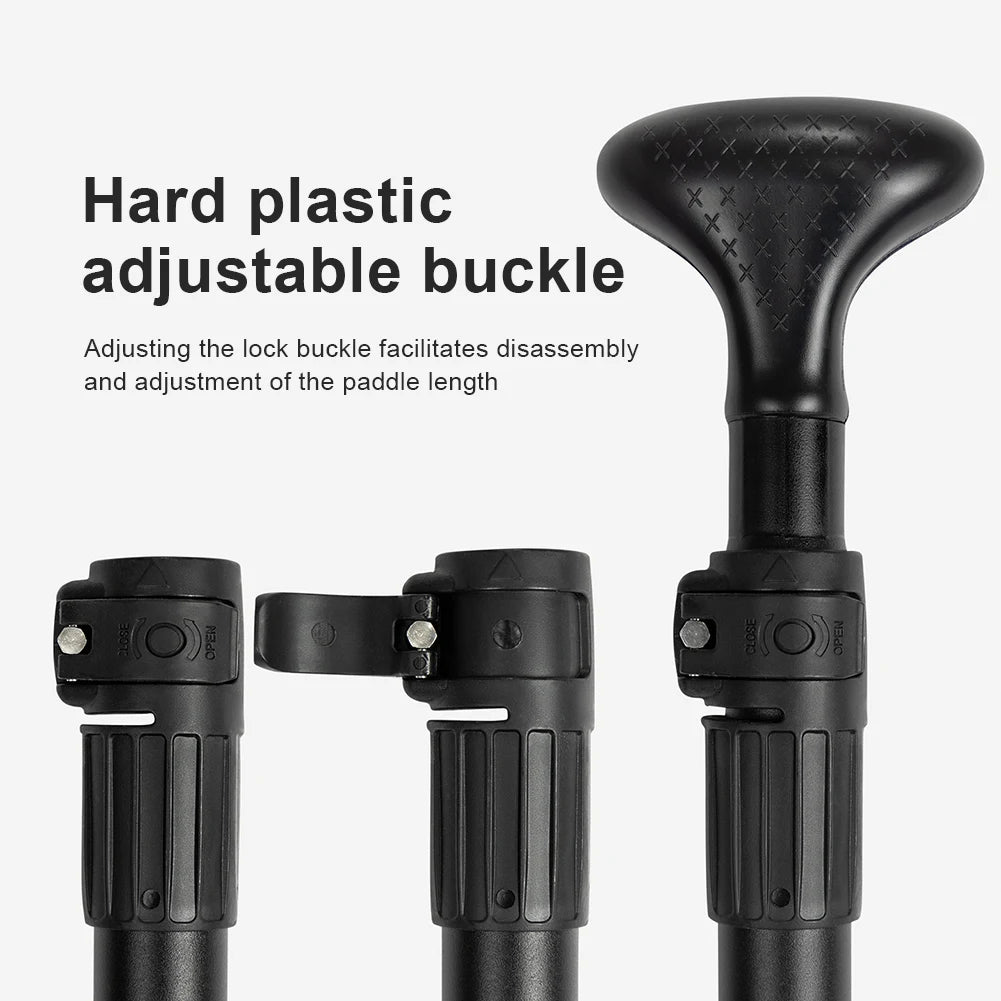 3-Piece Stand Up Paddleboard Paddles Adjustable Length SUP Surfpaddle Aluminum Alloy One Way Paddle for Outdoor Water Sports