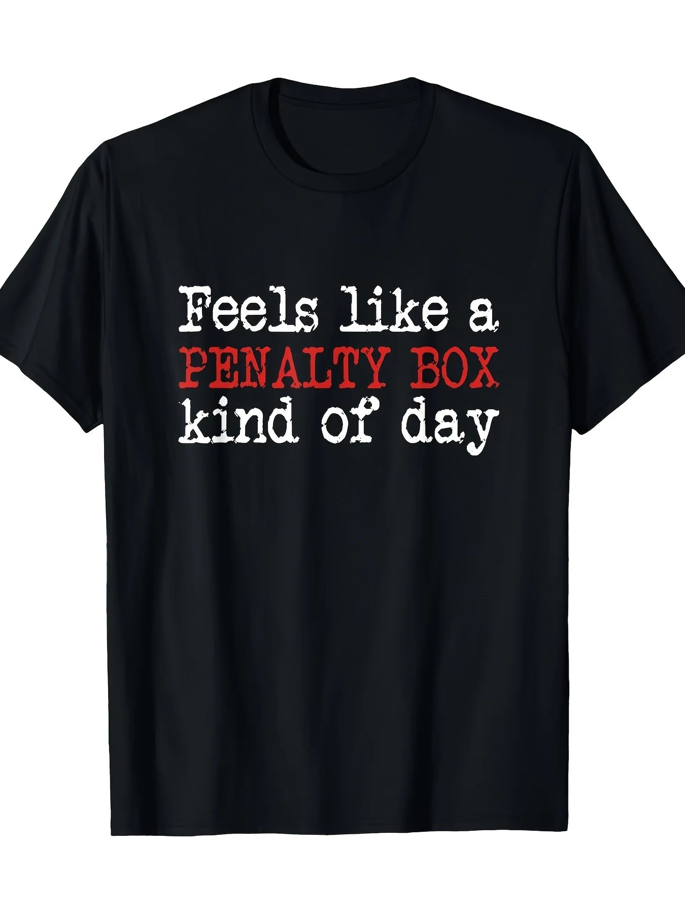 Fun Hockey - A Day That Feels Like a Penalty Area - Hockey Sports Cotton Comfortable Casual Breathable T-Shirt 180g