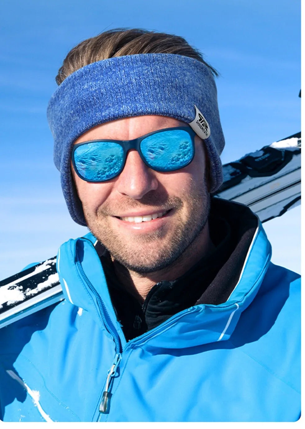 Winter Double Layered Sports Warm Headband Elastic Ear Protection Yoga Warm Hairbands for Men Women Cold Weather