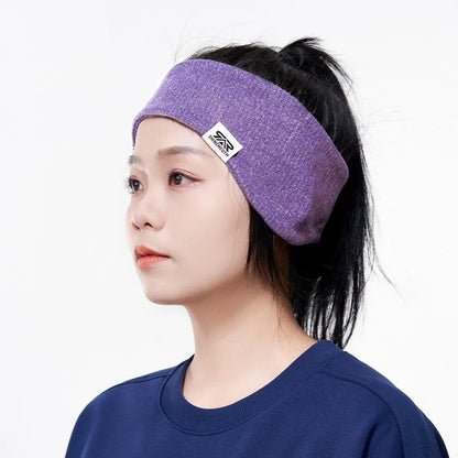 Winter Double Layered Sports Warm Headband Elastic Ear Protection Yoga Warm Hairbands for Men Women Cold Weather