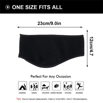 Fleece Ear Warmer Muff Winter Sports Headband Ear Muffs Headband for Men Women Running Skiing Outdoor Ear Warmer Sweatband