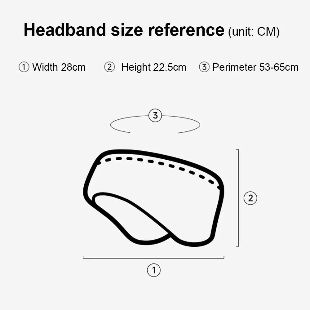 Winter Double Layered Sports Warm Headband Elastic Ear Protection Yoga Warm Hairbands for Men Women Cold Weather