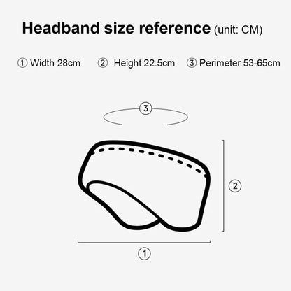 Winter Double Layered Sports Warm Headband Elastic Ear Protection Yoga Warm Hairbands for Men Women Cold Weather
