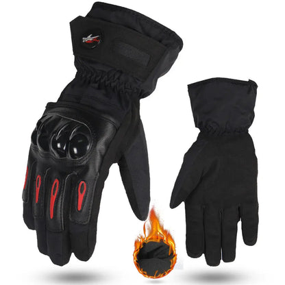 Winter Cycling Gloves Men Women Thermal Full Finger Bike Windproof Gloves with Touchscreen for MTB Motorcycle Outdoor Sports