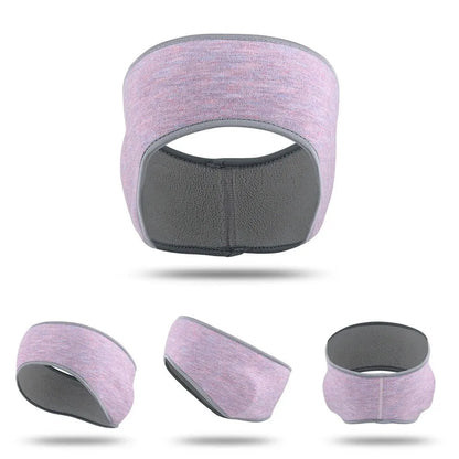 Fleece Ear Warmer Muff Winter Sports Headband Ear Muffs Headband for Men Women Running Skiing Outdoor Ear Warmer Sweatband