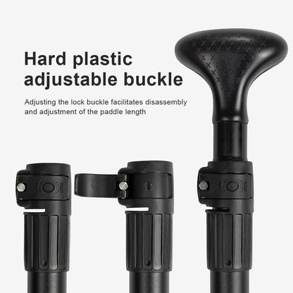 3-Piece Stand Up Paddleboard Paddles Adjustable Length SUP Surfpaddle Aluminum Alloy One Way Paddle for Outdoor Water Sports