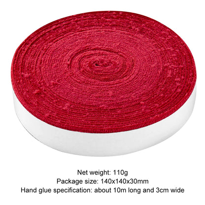 10m Badminton Tennis Racket Overgrips Anti Skid Tennis Racket Grip Tape Super Absorbing Replacement 3cm Wide Sports Accessories