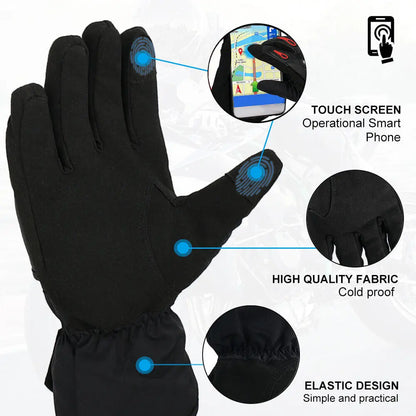 Winter Cycling Gloves Men Women Thermal Full Finger Bike Windproof Gloves with Touchscreen for MTB Motorcycle Outdoor Sports