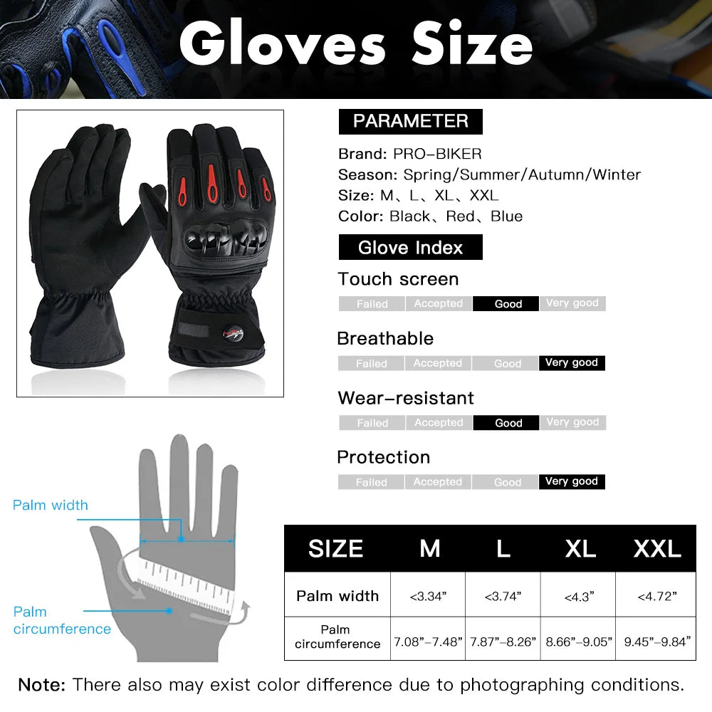 Winter Cycling Gloves Men Women Thermal Full Finger Bike Windproof Gloves with Touchscreen for MTB Motorcycle Outdoor Sports