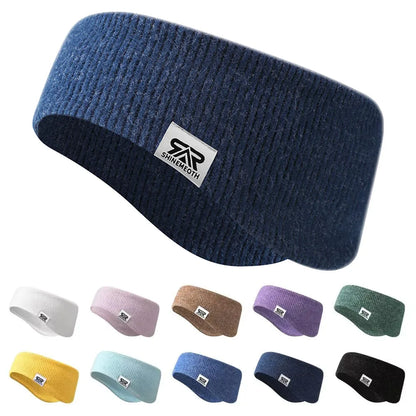 Winter Double Layered Sports Warm Headband Elastic Ear Protection Yoga Warm Hairbands for Men Women Cold Weather