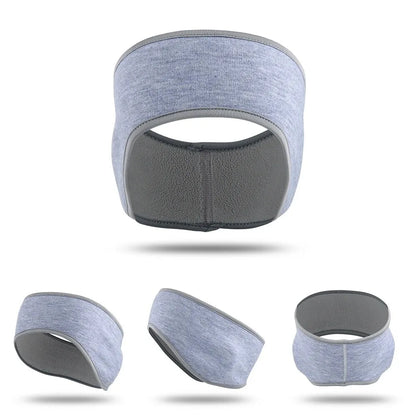 Fleece Ear Warmer Muff Winter Sports Headband Ear Muffs Headband for Men Women Running Skiing Outdoor Ear Warmer Sweatband