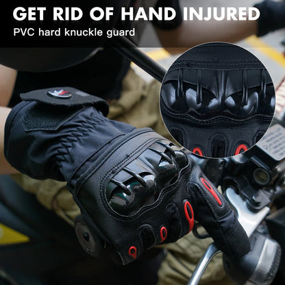 Winter Cycling Gloves Men Women Thermal Full Finger Bike Windproof Gloves with Touchscreen for MTB Motorcycle Outdoor Sports